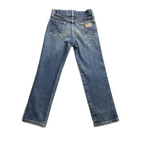 Wrangler Jeans Boys 7 Regular Blue Cowboy Cut Original Fit Straight Leg 13MWZJP